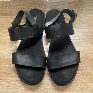 Timberland black sandals 8.5